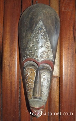 Picture, wooden, African, Mask, Masks of, Ghana, Africa,